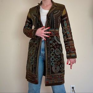 RARE green coat by Johnny Was, Two Ten Ten Five.